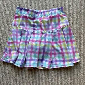 Rainbow gingham Azarhia skirt - YXS 5